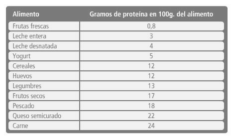 alimentos ricos en proteínas