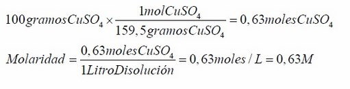 ejercicio disoluciones