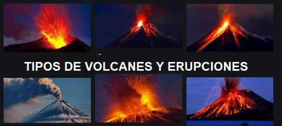 tipos volcanes y erupciones